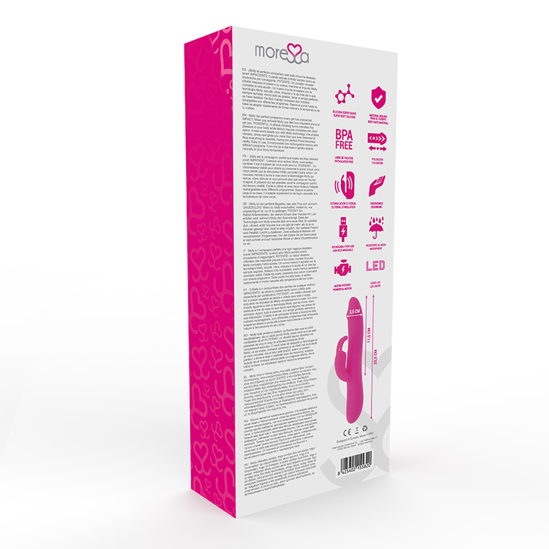 MORESSA - MOLLY RECARREGÁVEL DE SILICONE PREMIUM