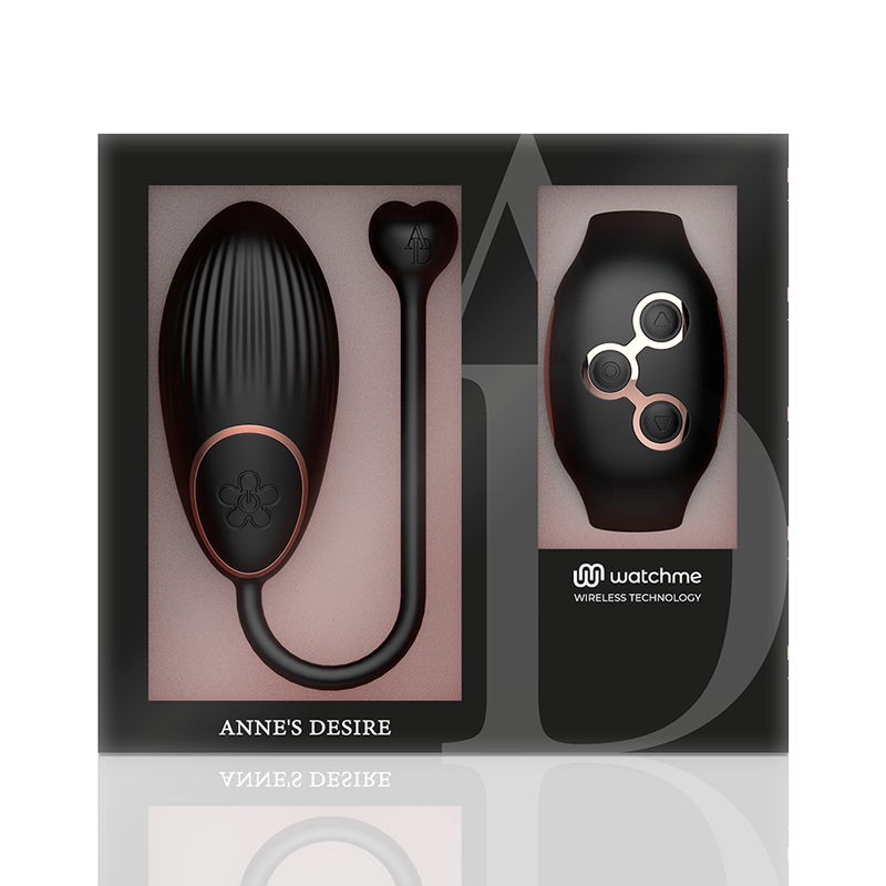 ANNE'S DESIRE - TECNOLOGIA DE CONTROLE REMOTO EGG WATCHME PRETO/DOURADO