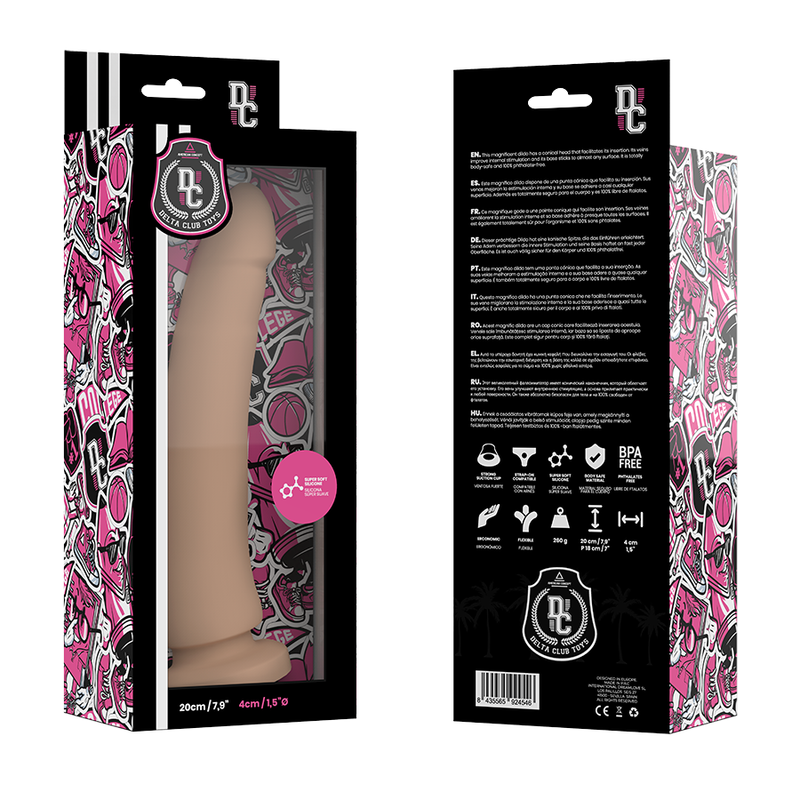 DELTA CLUB - TOYS NATURAL MEDICAL SILICONE DILDO 20 CM -O- 4 CM
