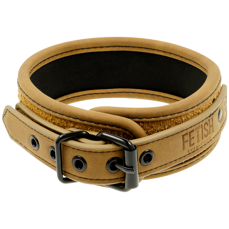 FETISH SUBMISSIVE ORIGIN - NEOPRENE LINED CHAIN ​​COLLAR