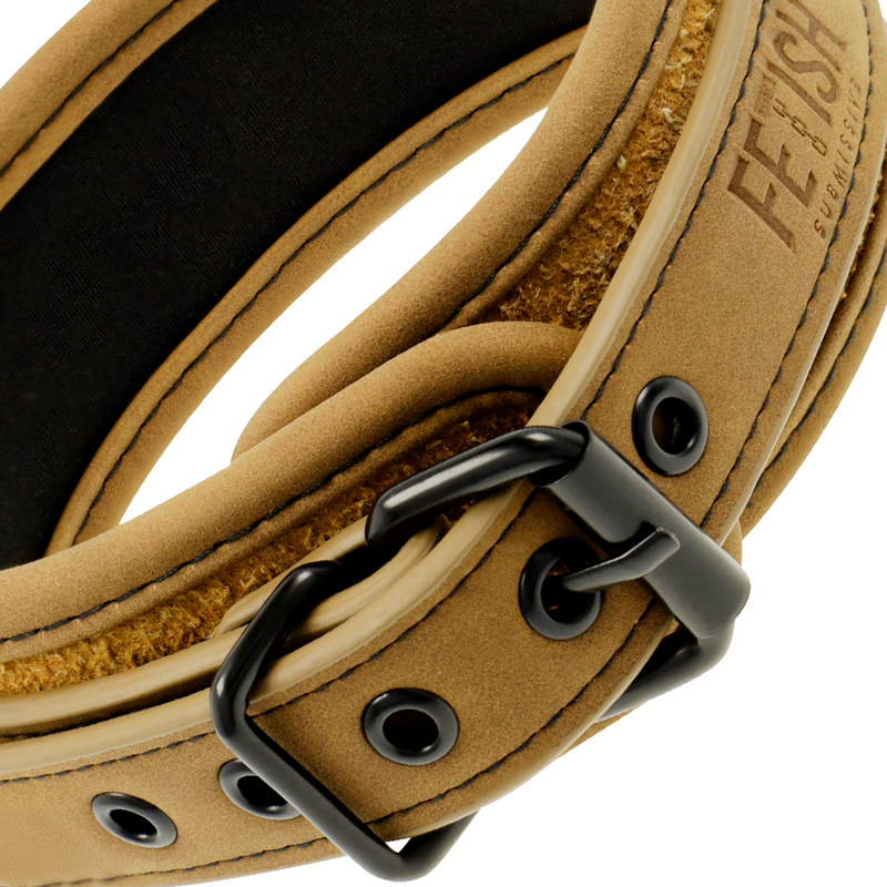 FETISH SUBMISSIVE ORIGIN - NEOPRENE LINED CHAIN ​​COLLAR