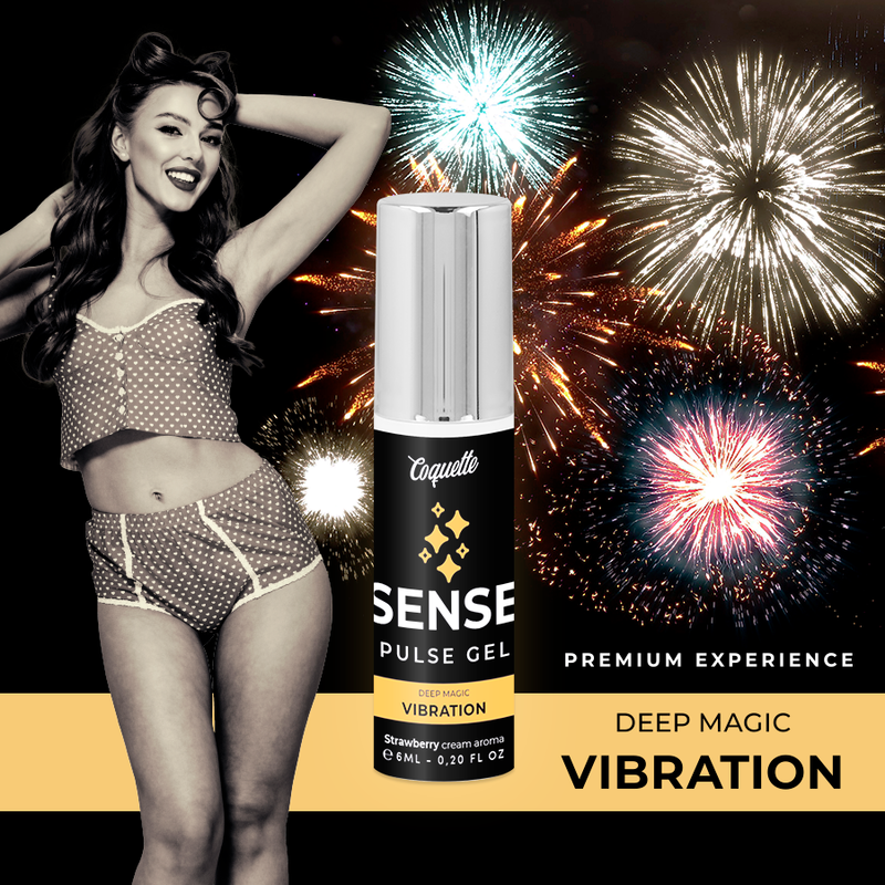 COQUETTE CHIC DESIRE - VIBRATING PULSE STRAWBERRY PREMIUM LIQUID GEL 6ML