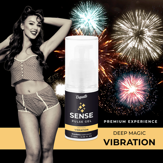 COQUETTE CHIC DESIRE - VIBRATING PULSE STRAWBERRY PREMIUM LIQUID GEL 15ML
